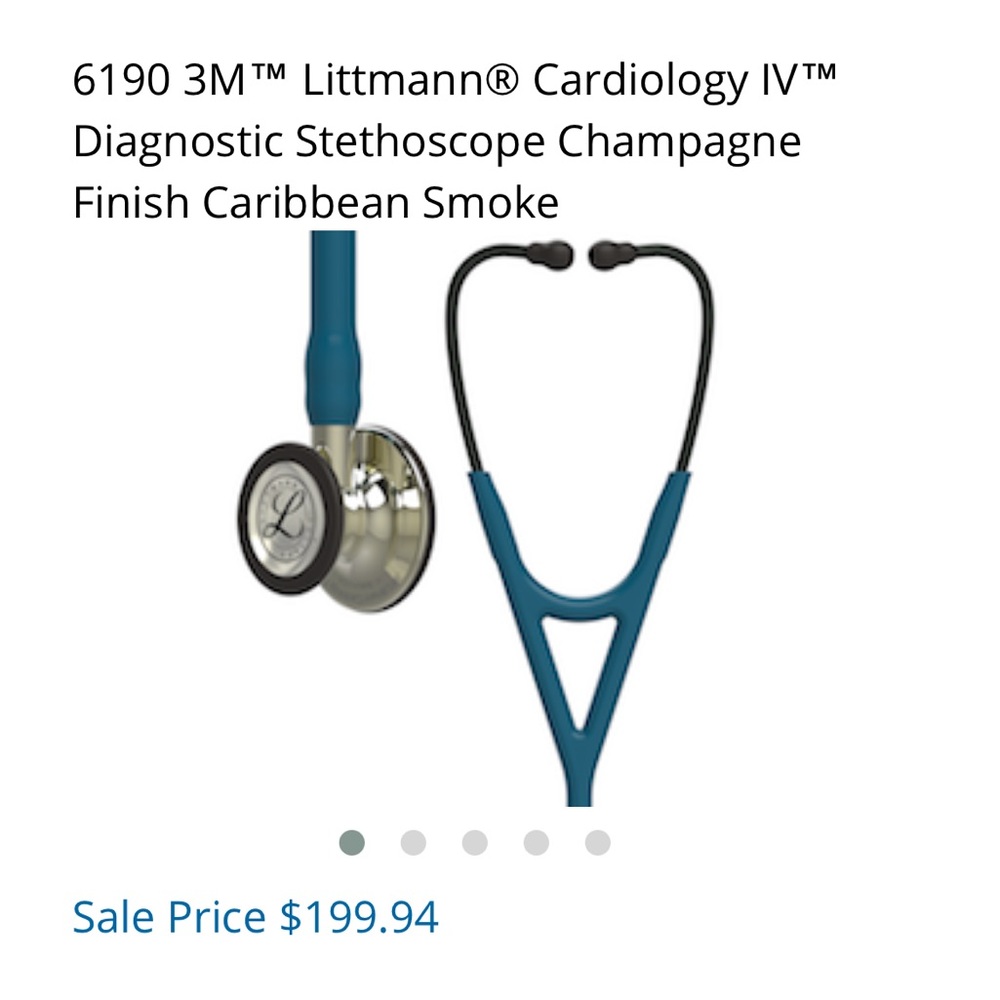 3M Littmann Cardiology IV Diagnostic Stethoscope Caribbean Smoke